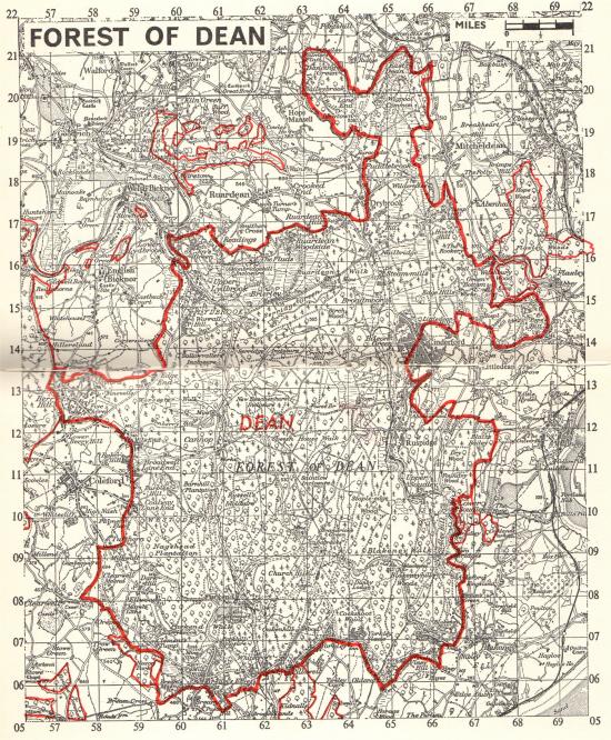 Forest Of Dean On Map The Forest Through The Ages » Forest Of Dean Local History Society