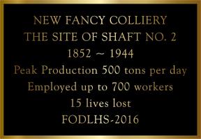 New Fancy Shaft 2 Commorative plaque