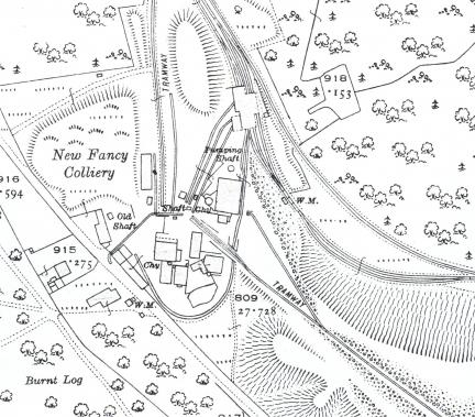 New Fancy Colliery OS Map 1925